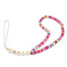 Guess Guess pendant GUSTGMPP Phone Strap multicolor pink / multicolor pink Heishi Beads