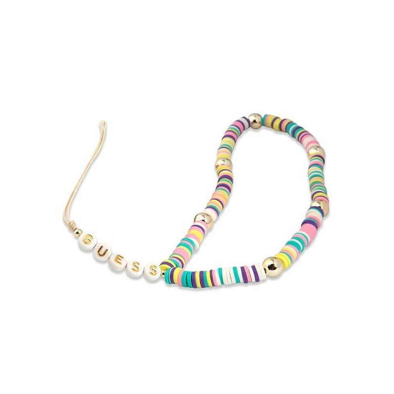 Guess Guess pendant GUSTPEAM Phone Strap multicolor / multicolor Heishi Beads