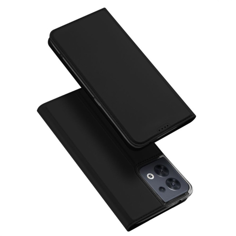 Dux Ducis Dux Ducis Skin Pro case for Oppo Reno 8 flip cover card wallet stand black