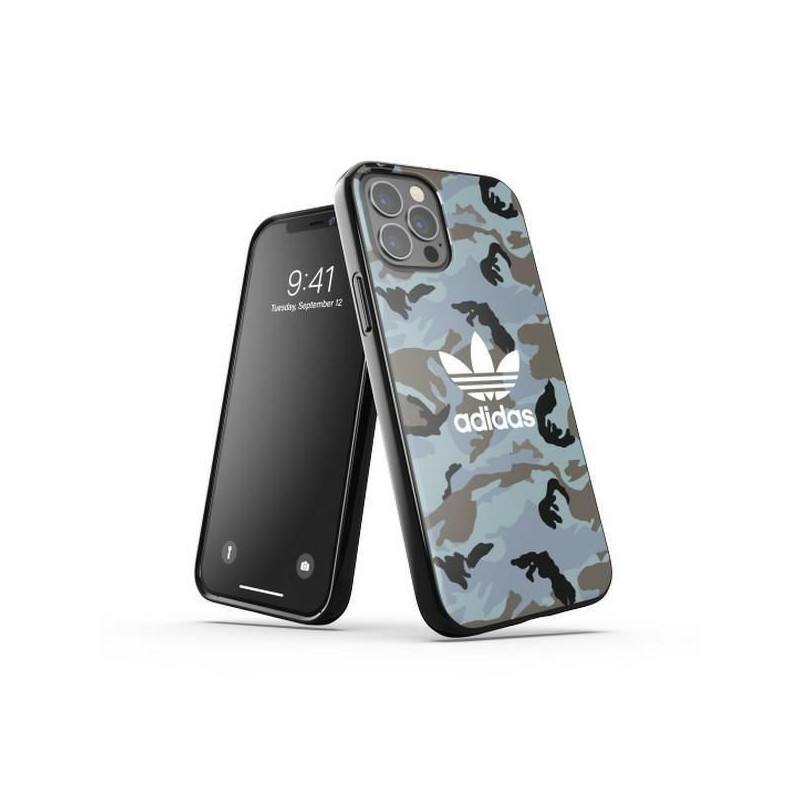 Adidas Adidas OR SnapCase Camo iPhone 12 / 12 Pro mėlyna / juoda 43702