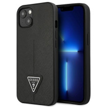 Guess Guess GUHCP13SPSATLK iPhone 13 mini 5,4 &quot;black / black hardcase SaffianoTriangle Logo