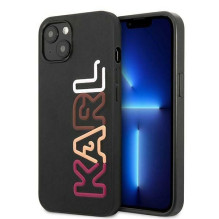 Karlas Lagerfeldas Karlas Lagerfeldas KLHCP13SPCOBK iPhone 13 mini 5,4 colio juodas / juodas kietas dėklas Multi Pink pr