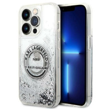 Karl Lagerfeld Karl Lagerfeld KLHCP14LLCRSGRS iPhone 14 Pro 6.1 &quot;silver / silver hardcase Liquid Glitter RSG