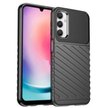 Hurtel Thunder Case dėklas Samsung Galaxy A24 4G silikoninis šarvų dėklas juodas