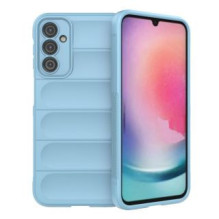 Hurtel Magic Shield Case Samsung Galaxy A24 4G lankstus šarvuotas dangtelis šviesiai mėlynas