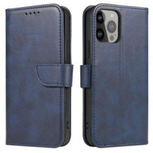 Hurtel Magnet Case dėklas, skirtas Xiaomi Redmi Note 12 Pro+ atverčiamas dangtelis piniginės stovas mėlynas