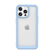 Hurtel Reinforced case with flexible frame for iPhone 15 Pro Outer Space - blue