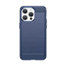 Hurtel Flexible carbon pattern case for iPhone 15 Pro Carbon Case - blue