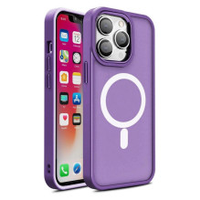 Hurtel Armored magnetic iPhone 14 Plus MagSafe Color Matte Case - purple