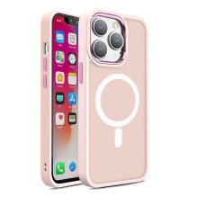 Hurtel Magnetic Color Matte Case for iPhone 15 Pro Max - pink