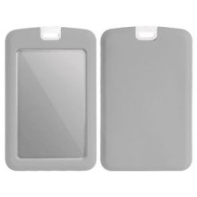 Hurtel ID badge holder with lanyard - gray