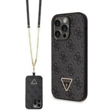 Guess Guess GUHCP14XP4TDSCPK case for iPhone 14 Pro Max 6.7&quot; - black Crossbody 4G Metal Logo