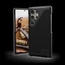 UAG UAG Metropolis LT Magnet case for Samsung Galaxy S24 Ultra with magnetic module - black kevlar