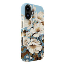 Evelatus Apple iPhone 16 Slim Shell with Magsafe customized print design Flower Blue