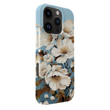 Evelatus Apple iPhone 16 Pro Slim Shell with Magsafe customized print design Flower Blue