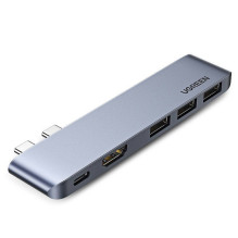 Ugreen Ugreen multifunctional HUB 2x USB Type C to USB Type C PD (Thunderbolt 3, 100W, 4K @ 60 Hz, 10 Gbps) / HDMI 4K @ 