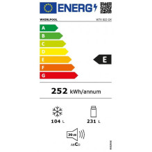 192 cm ner. plieno spalvos šaldytuvas No Frost Whirlpool W7X 82I OX