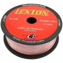 Lexton 2x0.50 cca-ofc speaker cable