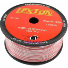 Kabel głośnikowy lexton 2x1 cca-ofc