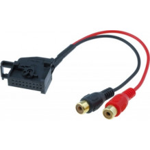 Aux line in adapter vw, audi mfd2.18pin - 2xrca