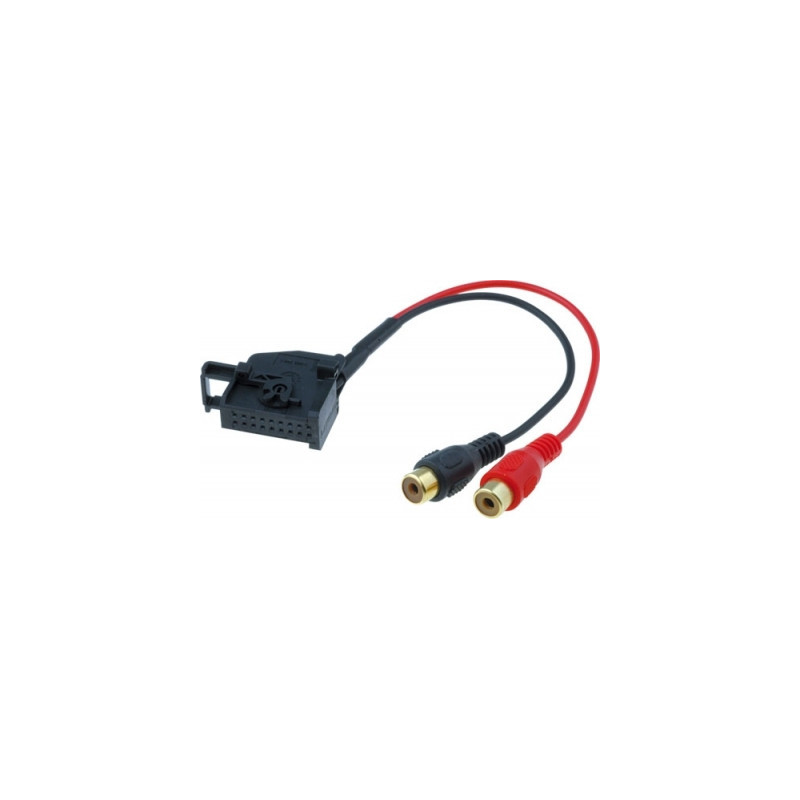 Aux line in adapter vw, audi mfd2.18pin - 2xrca