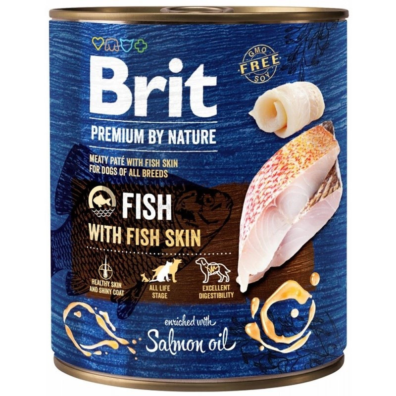 BRIT Premium by nature Fish with fish skin - wet dog food - 800g