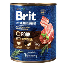 BRIT Premium by nature Pork with Trachea - wet dog food - 800g