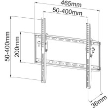 Techly Tilt Wall Mount LED LCD televizoriui 23-55 Black&quot; ICA-PLB 161M