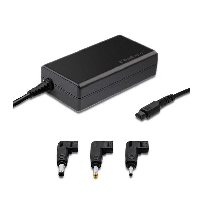 Qoltec 52415 Power adapter designed for Samsung Sony 65W , 3 plugs , +power cable