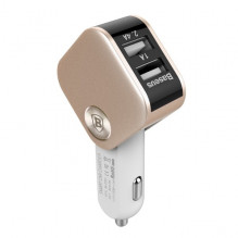 SADIS GOLD LED vardinis 12V 24V Input 5V 3.4A Output su skaitmeniniu ekranu Smart Dual USB automobilinis įkroviklis