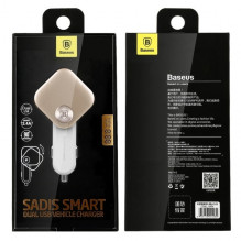 SADIS GOLD LED vardinis 12V 24V Input 5V 3.4A Output su skaitmeniniu ekranu Smart Dual USB automobilinis įkroviklis
