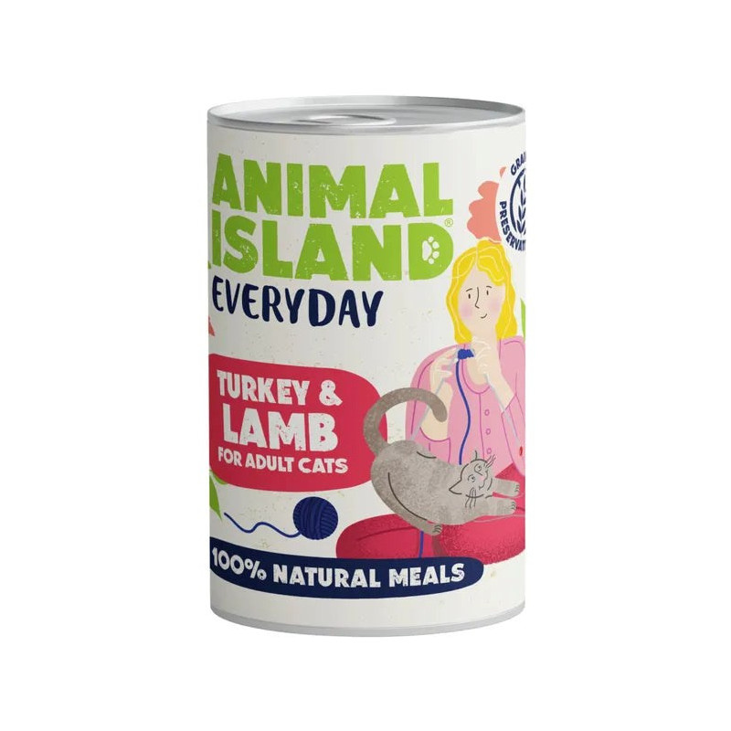 ANIMAL ISLAND Everyday Turkey and lamb - wet cat food - 400g