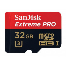 Memory card SanDisk Extreme Pro microSDHC 32GB 100/ 90 MB/ s A1 C10 V30 (SDSQXCG-032G-GN6MA)