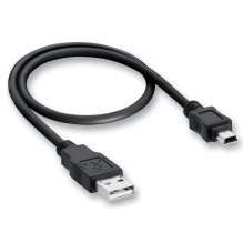 USB cable miniUSB black HQ