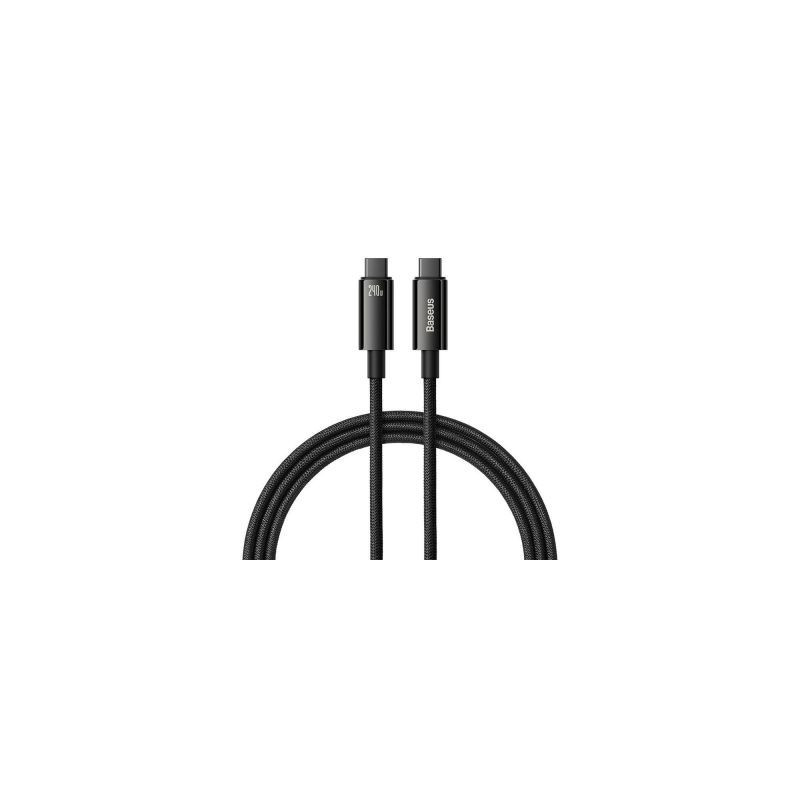 Baseus - Baseus CAWJ040101 Tungsten Gold Fast Charging Data Cable USB-C - USB-C 240W 2m Black