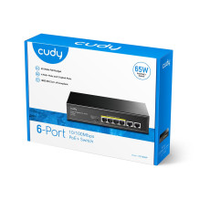 Cudy FS1006P network switch Fast Ethernet (10 / 100) Power over Ethernet (PoE) Black