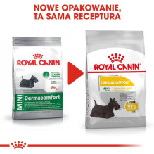 ROYAL CANIN Mini Dermacomfort - sausas maistas suaugusiems mažų veislių šunims su jautria oda, linkusi į dirginimą - 3kg