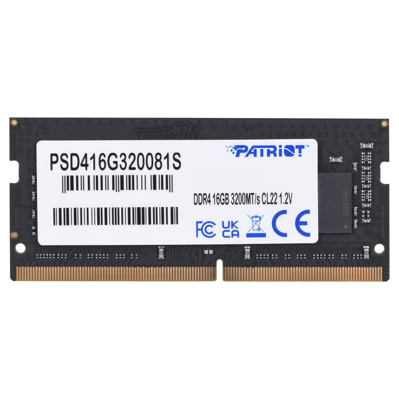 Patriot Memory Signature PSD416G320081S atminties modulis 16 GB 1 x 16 GB DDR4 3200 MHz