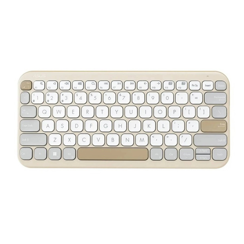 ASUS Marshmallow KW100 keyboard Home Bluetooth US English Beige