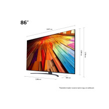 LG 86QNED86T3A televizorius 2,18 m (86 colių) 4K Ultra HD išmanusis televizorius Wi-Fi juodas