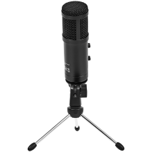 LORGAR Soner 313, Gaming Microphone, USB condenser microphone with Volume Knob & Echo Knob, Frequency Response: 80 Hz—17