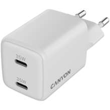 CANYON charger CU35CC GaN 35W 2xPD EU White