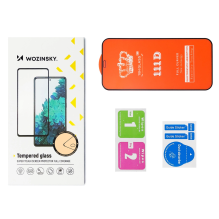 Wozinsky Tempered Glass Full Glue Super Tough Screen Protector Full Coveraged with Frame Case Friendly for Vivo Y76 5G /