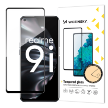 Wozinsky Tempered Glass Full Glue Super Tough Screen Protector Full Coveraged with Frame Case Friendly for Oppo A76 / Op