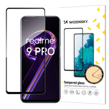 Wozinsky Tempered Glass Full Glue Super Tough Screen Protector Full Coveraged with Frame Case Friendly for Realme 9 Pro 