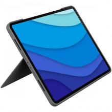 „LOGITECH Combo Touch“, skirtas 11 colių „iPad Pro“ (1, 2 ir 3 kartos) – PILKA – JAV INT'L