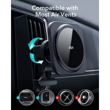 ESR HALOLOCK MAGSAFE MAGNETIC CAR MOUNT SET BLACK