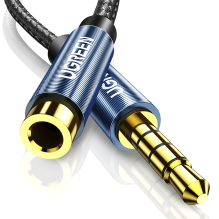 Ugreen adapter cable extension AUX mini jack 3.5 mm 1.5m blue (AV118)