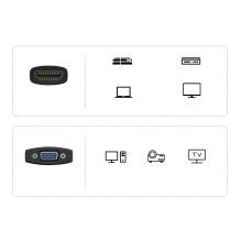 Baseus WKQX010102 HDMI - VGA adapter - white