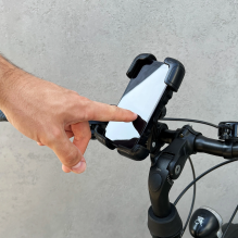 Wozinsky strong phone holder for the handlebar of a bicycle, motorcycle, scooters black (WBHBK6)